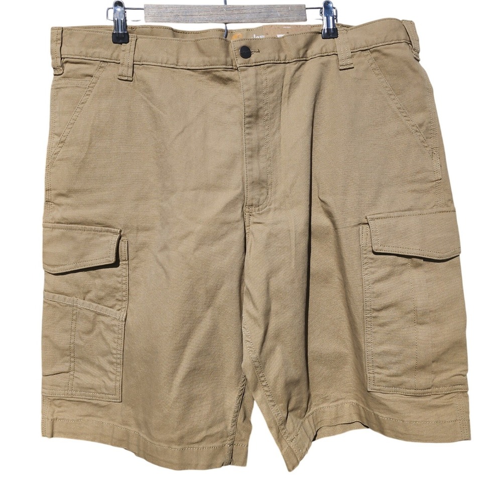 Carhartt Rugged Flex Rigby Cargo Shorts Mens 42 Tan Relaxed Fit 103542 253 NWT
